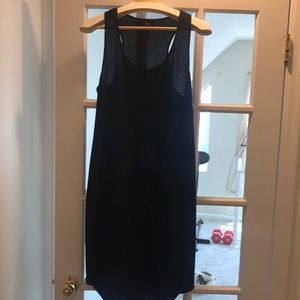 Target racer back black midi dress